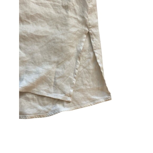 Tahari Woman’s‎ Ivory Linen Blend Dress Size 4 MIDI Sleeveless - Picture 9 of 12